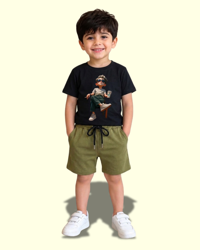 Printed T-Shirt & Short