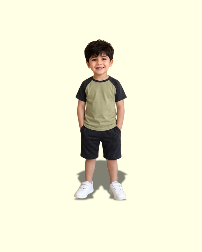 Patch Olive T-Shirt & Short